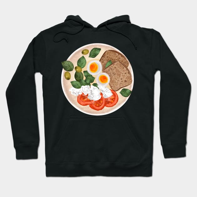 Food art Hoodie by valentyna mohylei